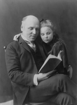 Howard_Pyle_and_daughter_Phoebe_Johnston_PD.jpg