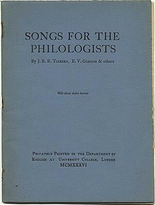 Tolkien Songs For Philologists