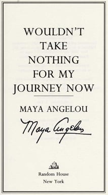 Maya Angelou forged signature