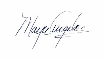 Maya Angelou authentic signature