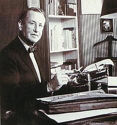 Ian Fleming and his gold plated typewriter