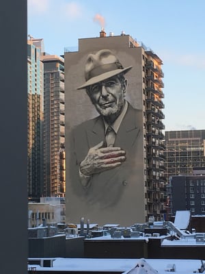 Leonard Cohen mural